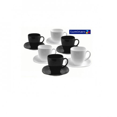Сервиз чайный Luminarc CARINE D2371 white black 12 предметов