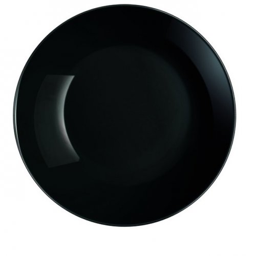 Тарелка суповая Luminarc P0787 чёрная 20 см DIWALI
