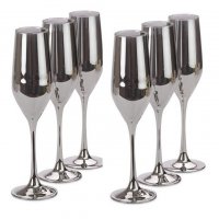 Набор бокалов для шампанского Luminarc Celeste P1564 сияющий графит 160мл.6шт. - фото