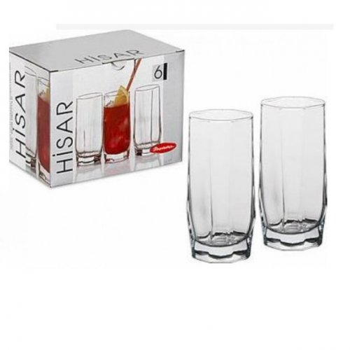 Набор высоких стаканов Pasabahce Hisar 42858 225мл
