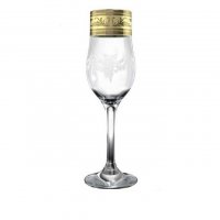 Набор бокалов для шампанского Русский узор 200мл. GE09-160 - фото