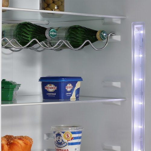Холодильник Hiberg RFC-400DX NFGW белое стекло