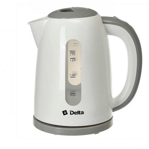 Электрочайник Delta DL-1106 белый серый